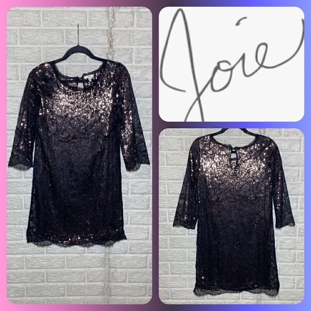 MSRP $298 Joie Sequin Cocktail Dress Women's Size Small